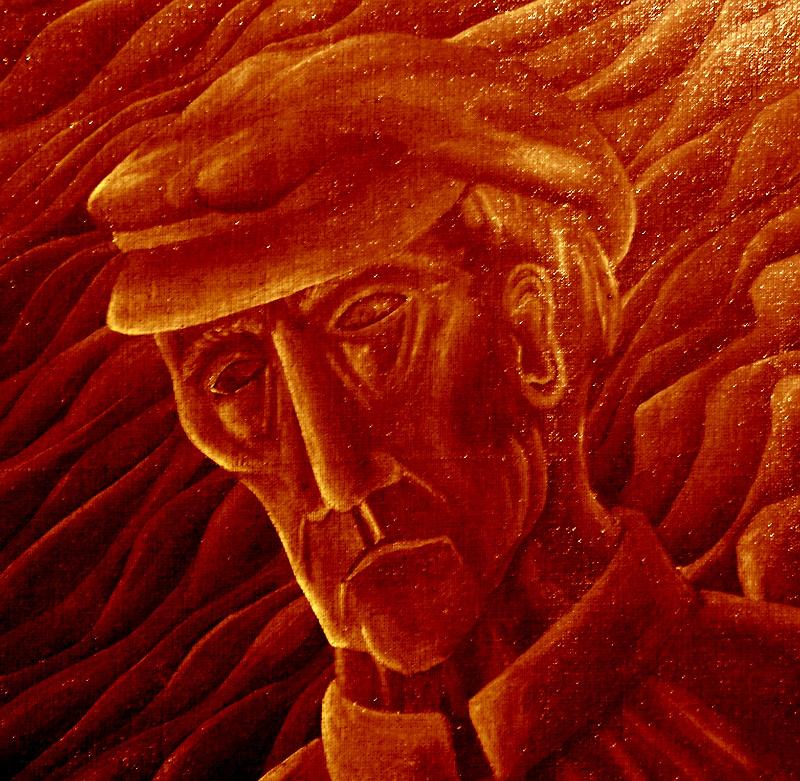 Metallarbeiter, 1977, Acryl-Leinen, 50x50.jpg